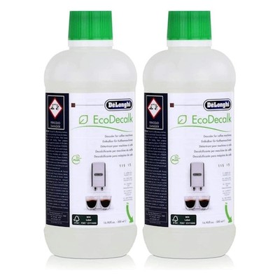 DeLonghi DLSC500 Entkalker EcoDecalk, 500 ml 2er Packung