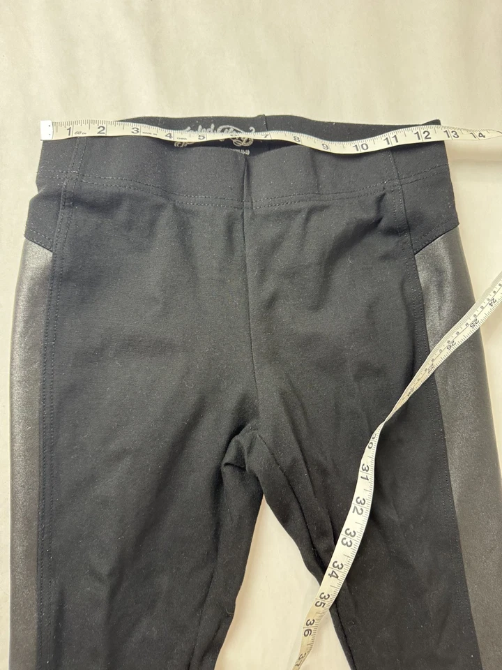 Leggings Gloria Desteñidos Clásicos Espalda Ajustados Imitación Cuero Detalle Motociclista Talla 0/2 Foto 3 de 4