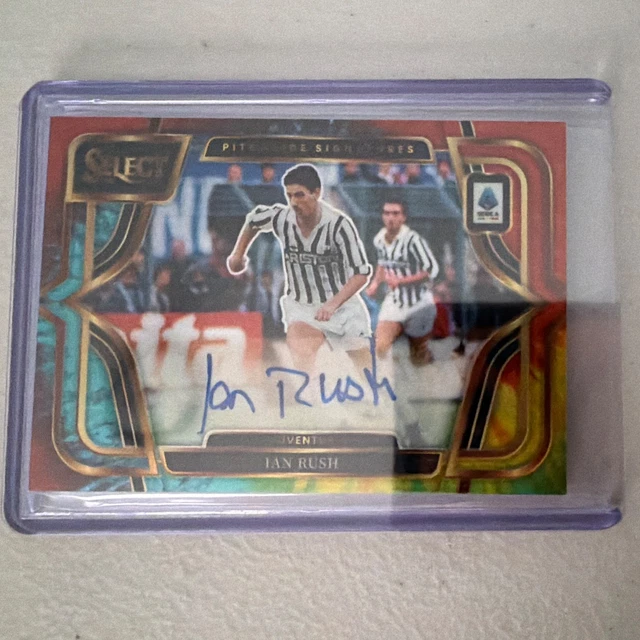 Panini 2025-26 Select Serie A Ian Rush Juventus Prizm Auto Pitchside PS-IR