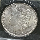 1904- Morgan Dollar Novelty Coin Silver Metal Plated Very Nice Coin