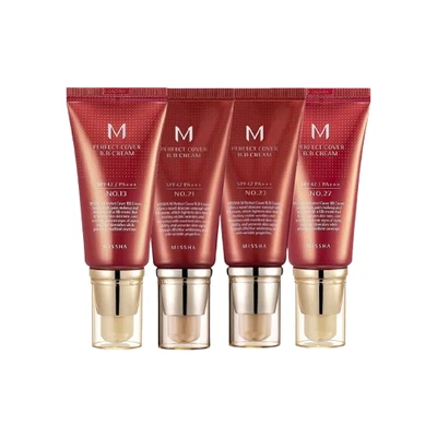 MISSHA M Perfect Cover BB Cream 50ml | 1.69 oz | 4 types ( No.13, 21, 23,25, 27)