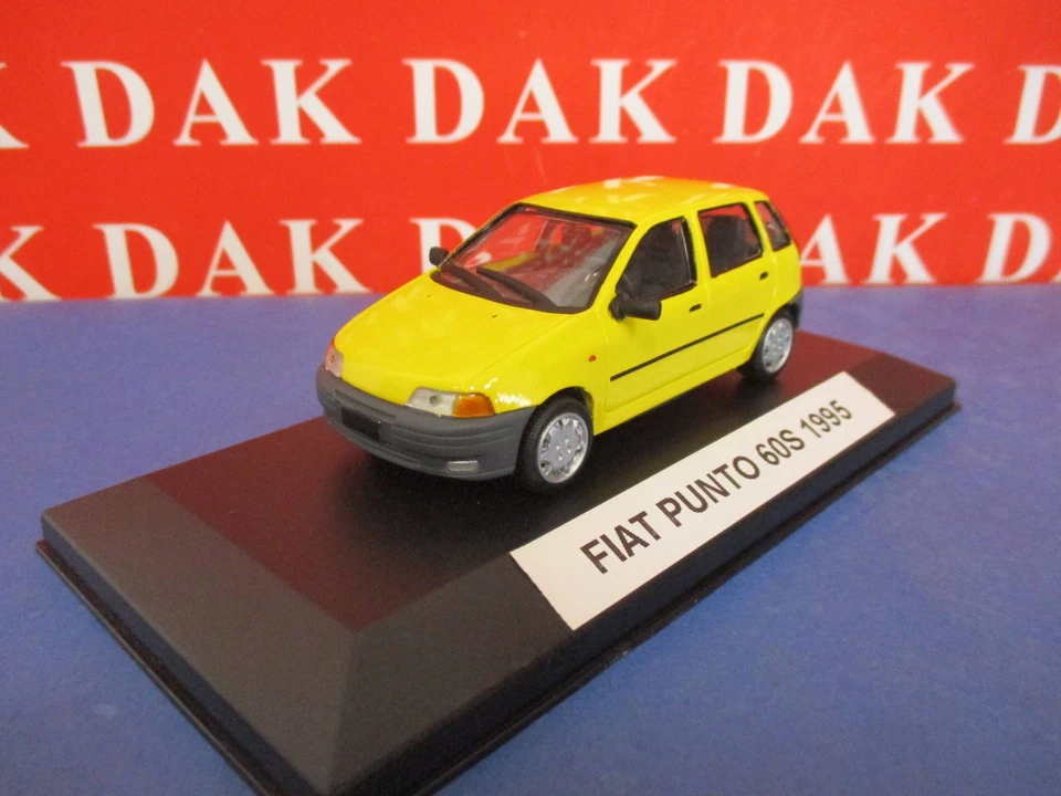 Die cast 1/43 Modellino Auto Fiat Punto 60 S Yellow 1995 5 - Immagine 2 di 4