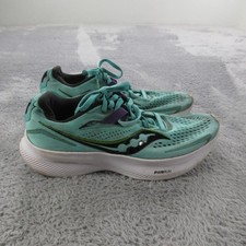 Saucony Ride 15 Shoes Womens Size 6.5 Teal Purple Road Running PWRRUN S10729-26