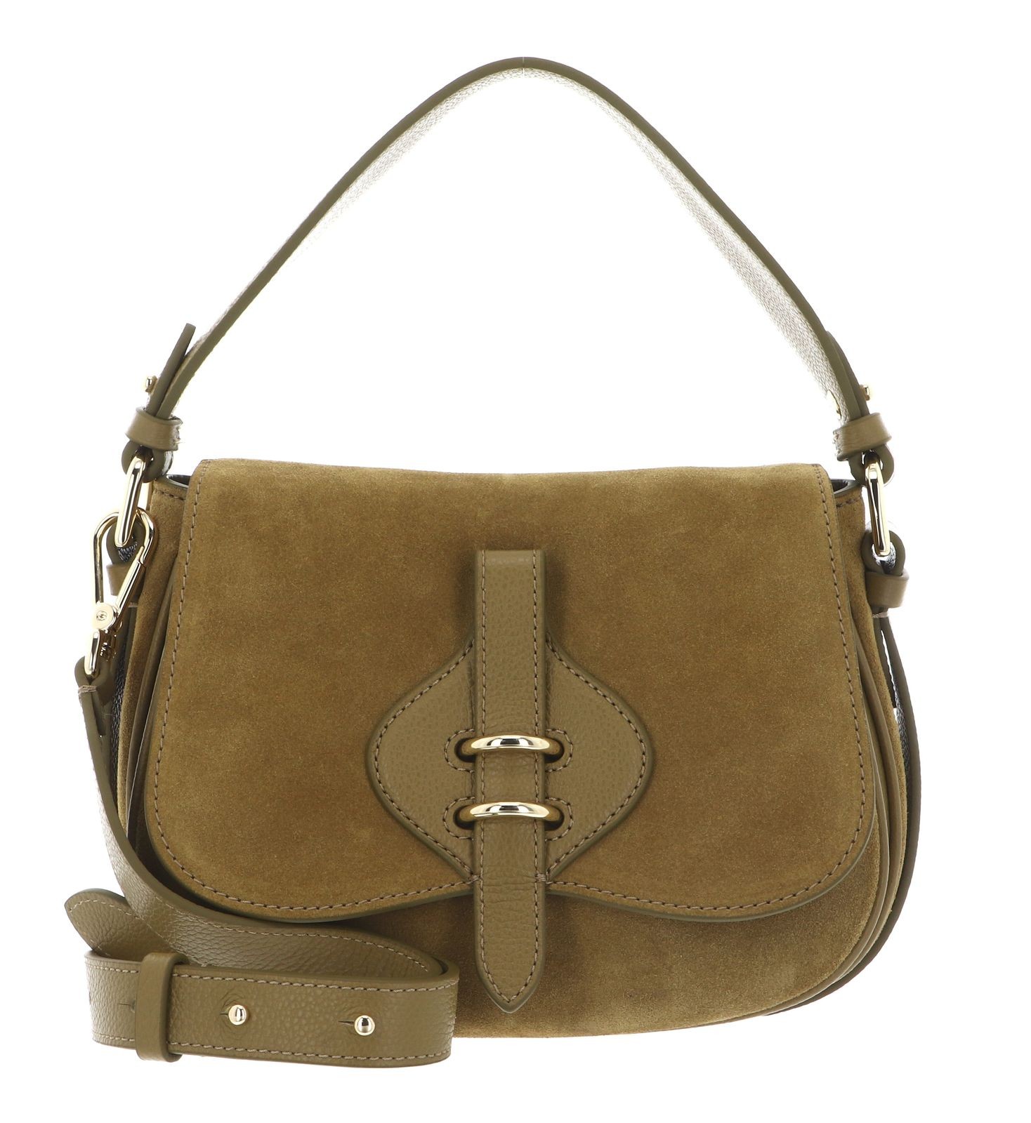 COCCINELLE Handbag Suede Leather / Micro Gra. Le. Seagrass