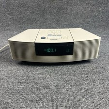 Bose Wave Radio CD AM FM Alarm Clock White Tested Radio CD Repair