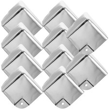 10Pcs Vintage Style Silver Metal Corner Protectors for Wood Furniture