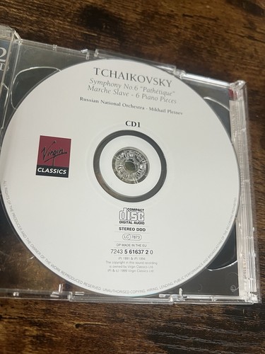 Tchaikovsky: Symphony No. 6 Pathetique 1994, Virgin Classics 5 - Picture 4 of 8