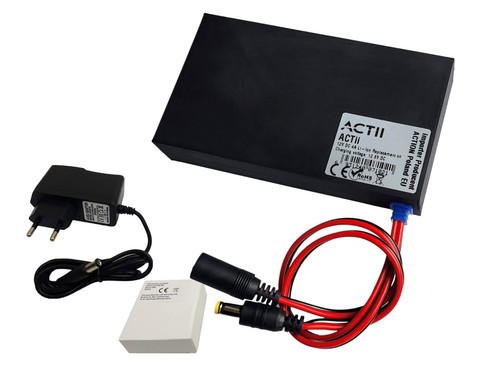 Backup Akku 12V 5.5Ah Li-Ion USV UPS für CCTV Überwachung Kamera + Ladegerät - Afbeelding 1 van 4