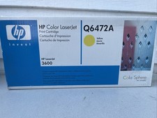 New HP Q6472A Yellow Toner Cartridge For LaserJet 3600 New Sealed