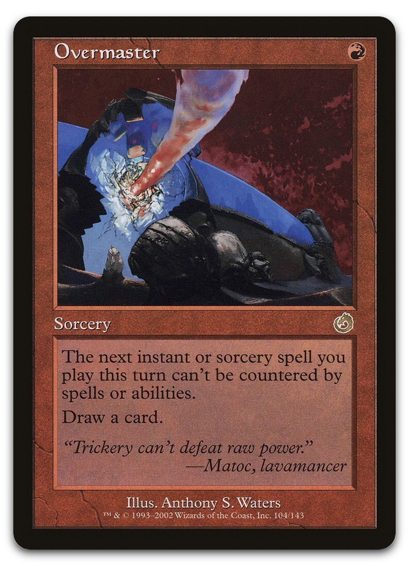 Overmaster #104 (LP) Torment TOR Magic MTG