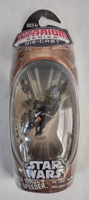 Star Wars Titanium Series Die Cast Darth Maul's Sith Speeder 2006 Hasbro