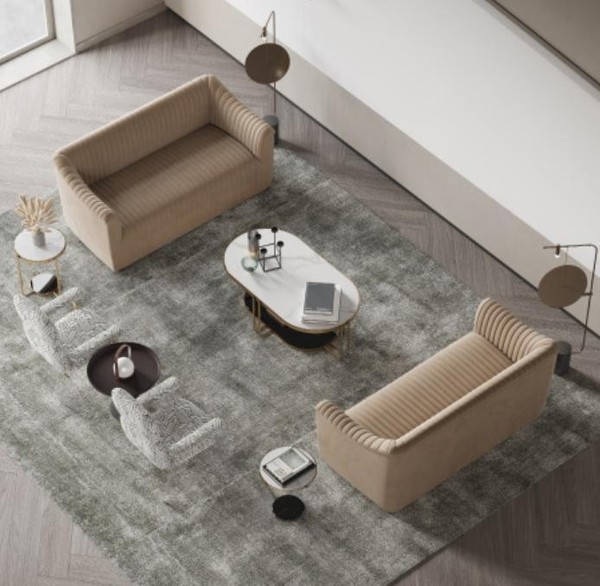 Sofagarnitur 2+2 Sitzer Wohnlandschaft Sofas Sofa Sitz Design Couch Lounge MöBel-image