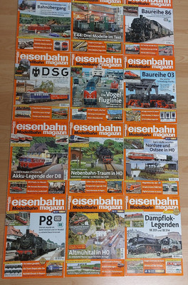 Eisenbahn-Magazin, 2019, 12 Hefte, 1x gelesen, sehr guter Zustand