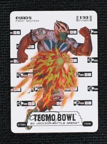 2026 Bo Jackson Battle Arena Tecmo Bowl Edition Sore Thumb Battlefoil Fire Quads
