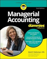 Mark P. Holtzman - Managerial Accounting For Dummies - Paperback - G245Z