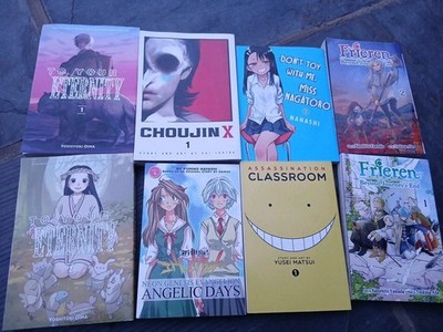 Manga Bundle 8 Books Frieren Tonyourneternoty Choujin X Angelic Days ....