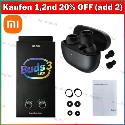 Xiaomi Redmi Buds 3 Lite Bluetooth In-Ear-Kopfhörer Headset Schwarz Kabellos