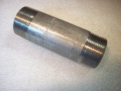 1-1/4'' Mnpt X 4-1/2''  Stainless Steel Pipe Nipple Sch 40
