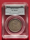 Key Date 1866-S No Motto Liberty Seated Half PCGS VF 25 very nice Undergraded