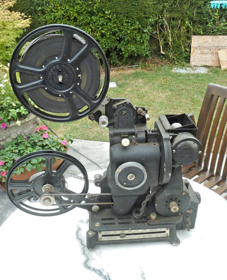Vintage Pathe 9.5mm Projector Complete/Boxed - Image 2 of 4