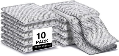 Double-Sided Steel Wire Dishcloth Kitchen Scrubber