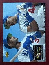1993 Upper Deck Team Stars #477 Eric Davis Darryl Strawberry LA Dodgers