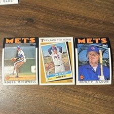Topps Turn Back the Clock 3 Card Lot Tom Seaver McDowell Staub Mets 1976