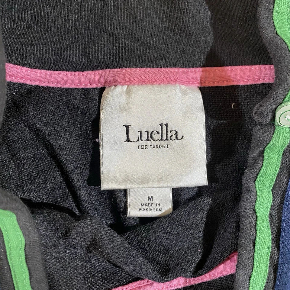 Falda de tenis negra vintage Y2K Luella para Target con cintura a rayas talla M Foto 3 de 3