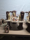 Vintage Star Wars ROTJ Endor Ewok Village Playset Ewoks 1984 Set Of 2 With Ewoks