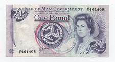 ISLE OF MAN 1 POUND 1991 PICK 40B LOOK SCANS