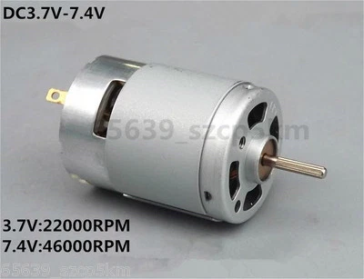 MARKENLOS RS380 3.7V-7.4V High Speed DC Motor RC Model DIY Toys Parts / with Cooling Fan
