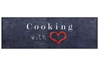 Kitchen Rug Kitchen Runner Bridge Carpet Runner Cooking with Love | Grey Red
