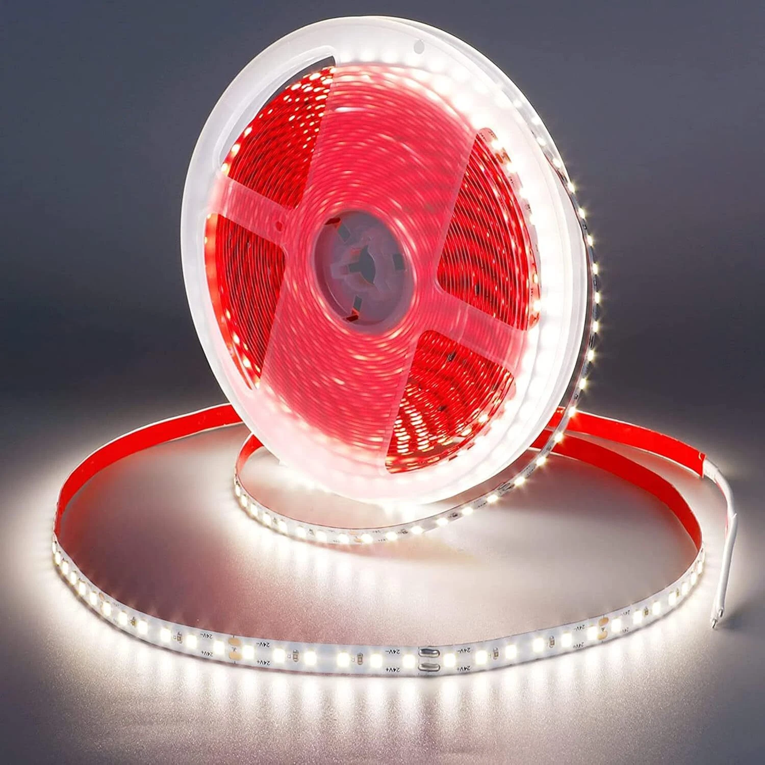 24V 4000K LED Light Strip 120leds/m Flexible LED Tape Indoor Bedroom Xmas Decor