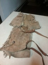 vintage sears small childs vest and chaps set