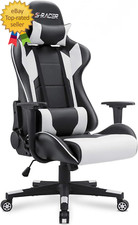 Gaming Chair, Office Chair High Back Computer Chair Leather Desk Chair Racing Ex