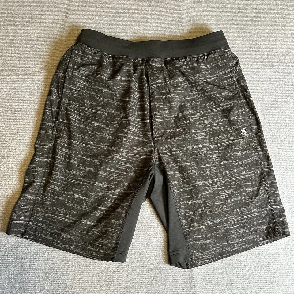 Pantalones Cortos Somáticos Gaiam Para Hombre Negros Talla Pequeña Ropa Deportiva Gimnasio Foto 2 de 4