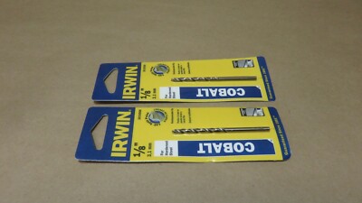 Irwin 1/8'' Cobalt 135* Split Point Drill Bit 3016008