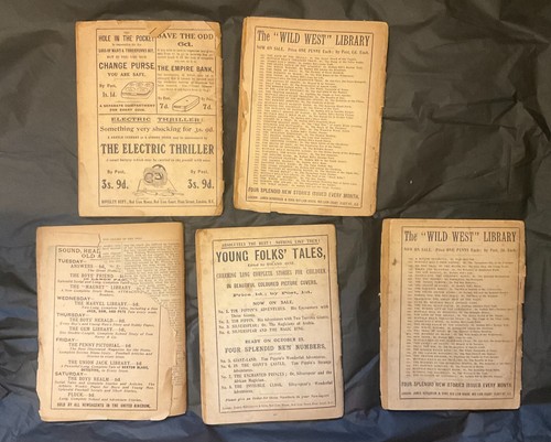 Five Vintage The Nugget Library Magazines 1900s - Picture 2 of 2