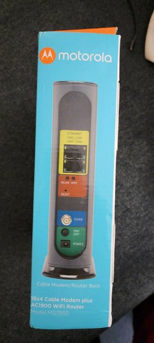 Motorola MG7550 Modem kablowy Plus AC1900 Router WiFi NOWY (Open Box) - Zdjęcie 4 z 7