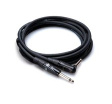 Hosa - HGTR - 1/4 in Straight to 1/4 in Right-Angle Pro Guitar Cable - Black