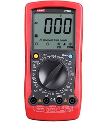 Current Temp New Ohm Meter Uni-T UT58B Lcd Digital Multimeter Ac Dc Voltage my