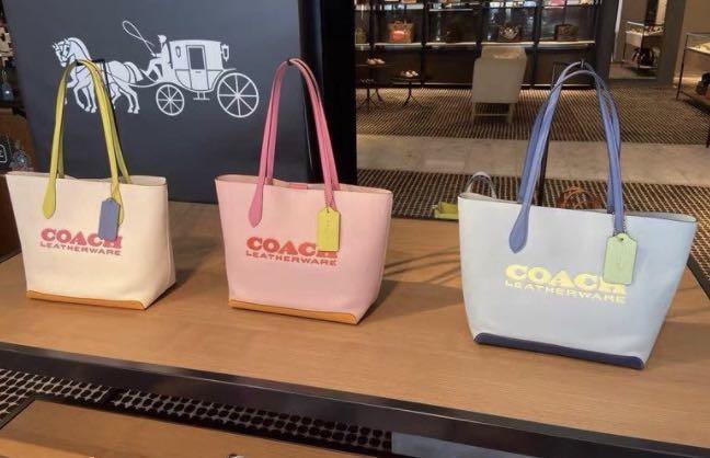COACH Colorblock Leather Kia Tote pick color | eBay