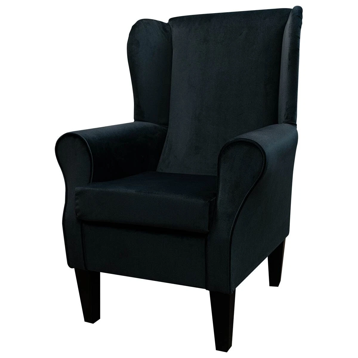 Black sale wingback chair