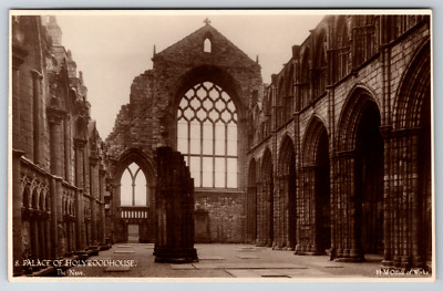 c1950s Palace of Holyroodhouse The Nave Ruins Vintage Postcard