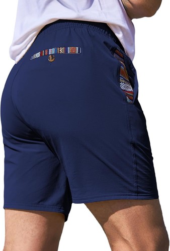 Men's Quick Dry Drawstring Shorts Stretch Athletic Beach Gym Casual - Picture 11 of 55