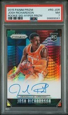 2015 Panini Prizm Josh Richardson Autograph #/10 GOLD #RS-JOR Tennessee PSA 7