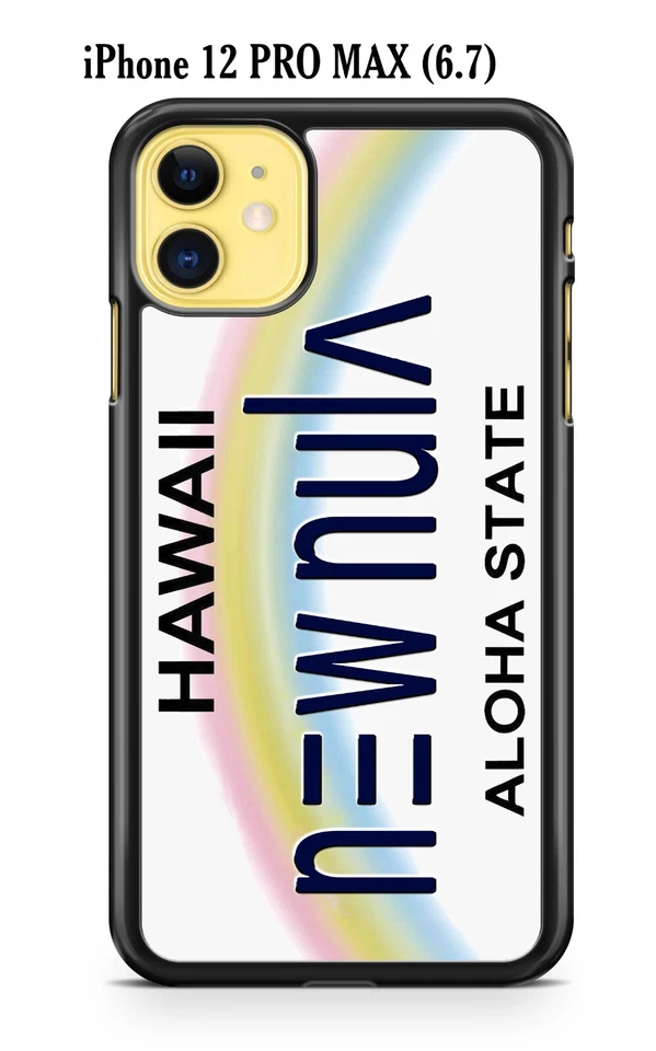 Hawaii Rainbow License Plate Phone Case for iPhone 16 Samsung A14 Google Moto 5g - Image 2 of 4
