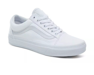 canvas old skool vans white womens