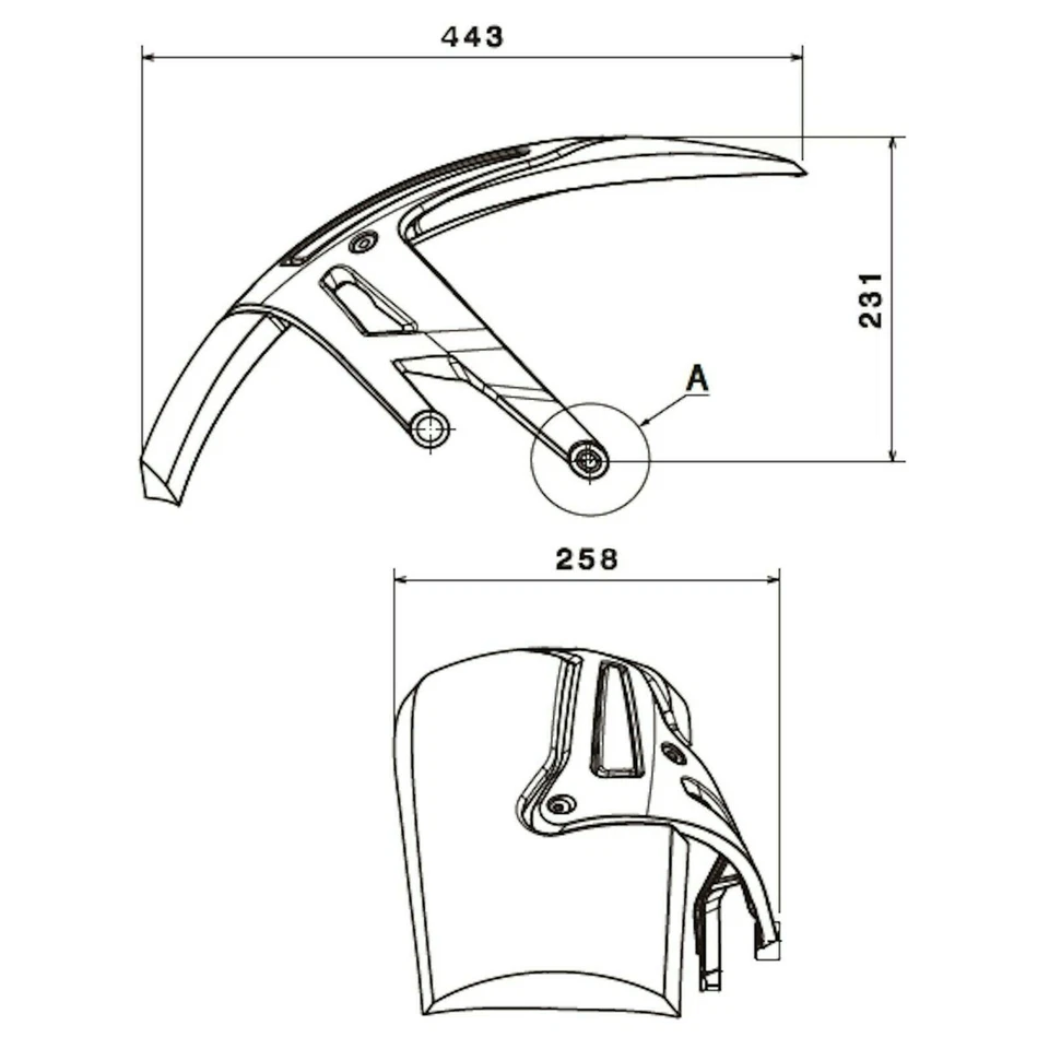 Pare-Boue Puig Hugger Mat Noir BMW R Nine T & Pure 2014 - 2024 - Photo 4/4