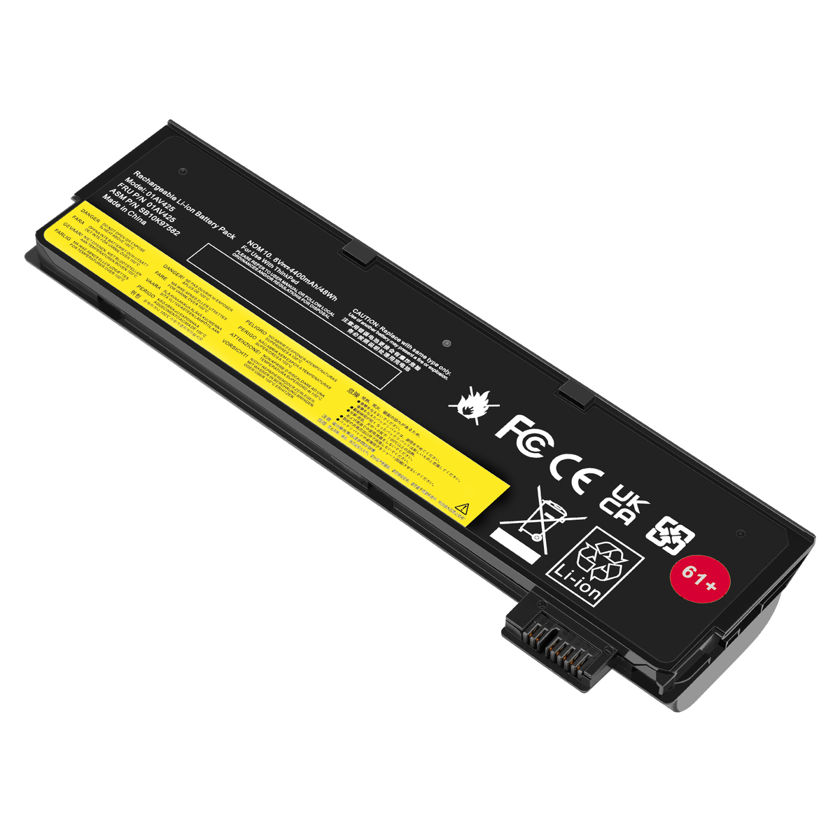 61+ 48WH Battery for Lenovo ThinkPad T470 T480 T570 T580 01AV423